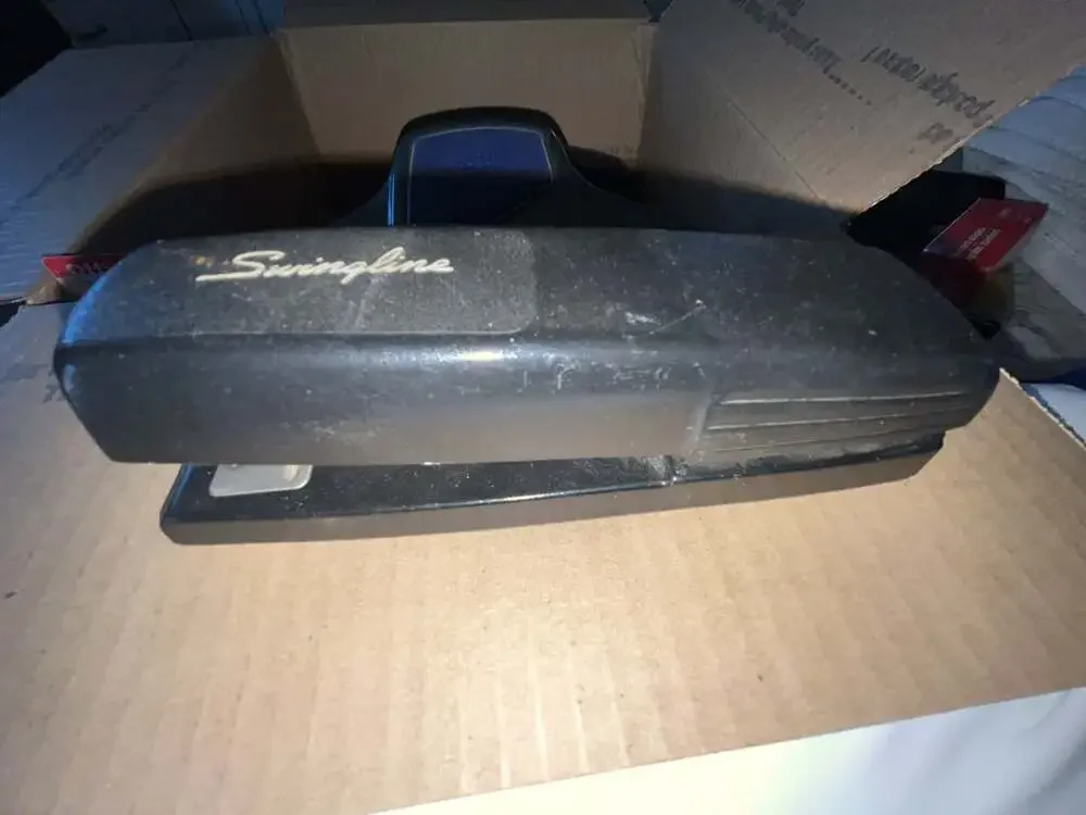 Random Office Supplies Lot: Heavy Duty 3-Hole Punch, Rapid 1 Stapler, Staples, a